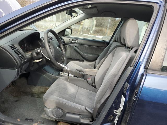 2HGES16595H505466 - 2005 HONDA CIVIC LX BLUE photo 7