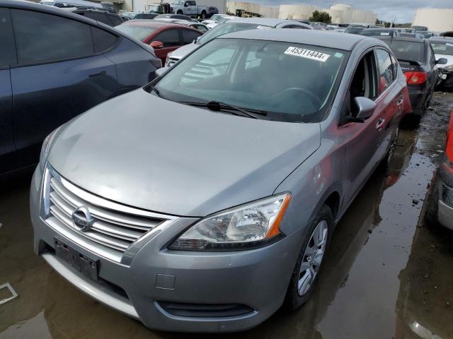 3N1AB7APXEL683096 - 2014 NISSAN SENTRA S SILVER photo 1