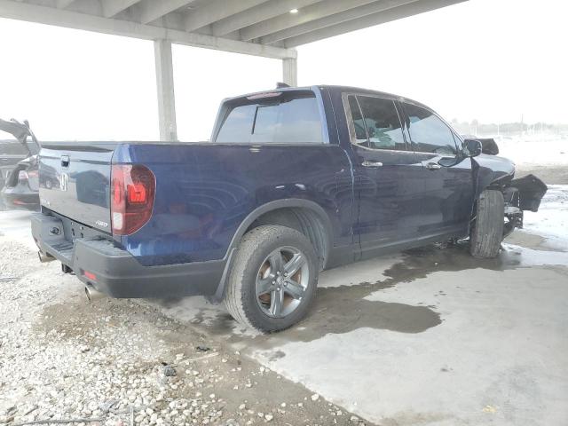 5FPYK3F77NB039011 - 2022 HONDA RIDGELINE RTL BLUE photo 3