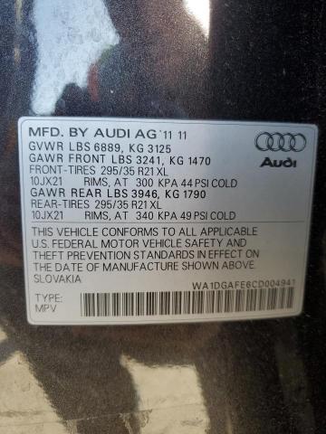 WA1DGAFE6CD004941 - 2012 AUDI Q7 PRESTIGE 石墨色 照片 13