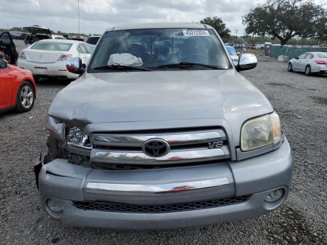 5TBRT34155S471805 - 2005 TOYOTA TUNDRA ACCESS CAB SR5 SILVER photo 5