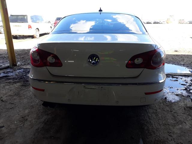 WVWHN7AN2AE550912 - 2010 VOLKSWAGEN CC LUXURY WHITE photo 6