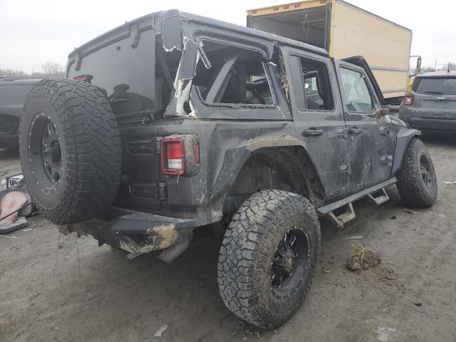 1C4HJXDG8JW319127 - 2018 JEEP WRANGLER U SPORT GRAY photo 3