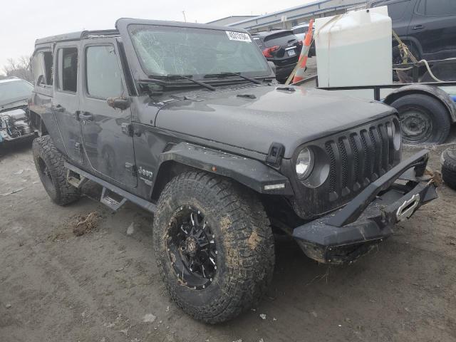 1C4HJXDG8JW319127 - 2018 JEEP WRANGLER U SPORT GRAY photo 4