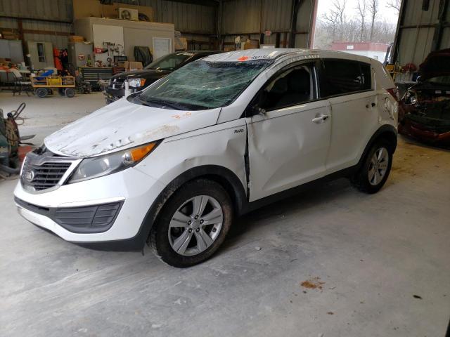 KNDPBCA20D7391139 - 2013 KIA SPORTAGE LX WHITE photo 1