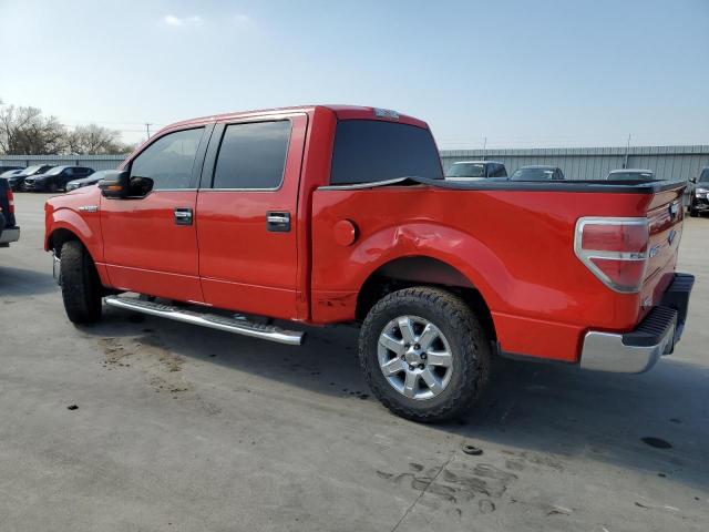 1FTEW1CM2BFA26351 - 2011 FORD F150 SUPERCREW RED photo 2