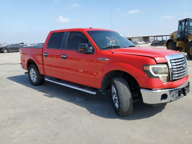 1FTEW1CM2BFA26351 - 2011 FORD F150 SUPERCREW RED photo 4