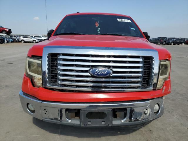 1FTEW1CM2BFA26351 - 2011 FORD F150 SUPERCREW RED photo 5