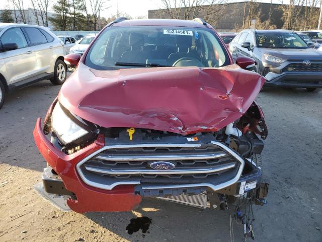 MAJ6S3GL6MC441907 - 2021 FORD ECOSPORT SE BURGUNDY photo 5