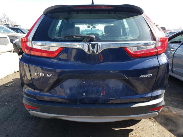 2HKRW6H30JH204423 - 2018 HONDA CR-V LX BLUE photo 6