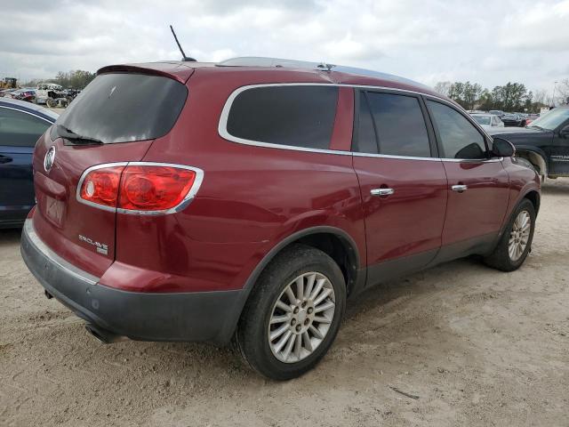 5GALRBED9AJ132228 - 2010 BUICK ENCLAVE CXL RED photo 3
