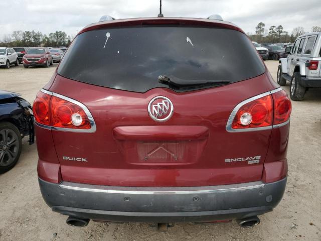 5GALRBED9AJ132228 - 2010 BUICK ENCLAVE CXL RED photo 6