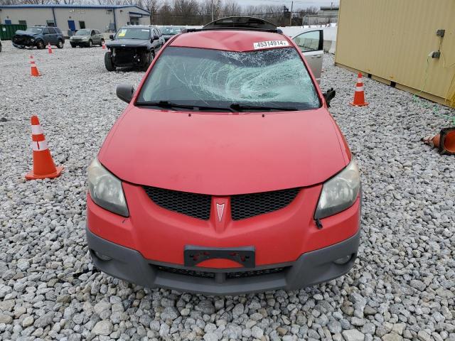 5Y2SL62864Z463316 - 2004 PONTIAC VIBE RED photo 5