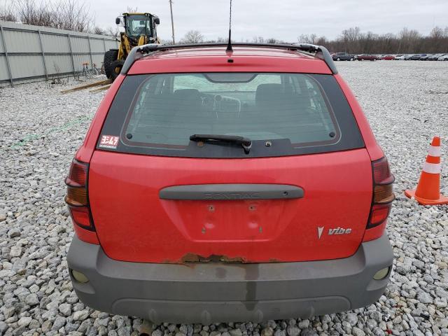 5Y2SL62864Z463316 - 2004 PONTIAC VIBE RED photo 6