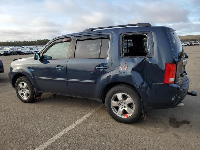 5FNYF48539B009346 - 2009 HONDA PILOT EXL BLUE photo 2