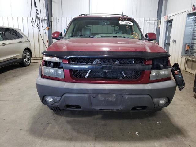 3GNEK12Z35G293761 - 2005 CHEVROLET AVALANCHE K1500 MAROON photo 5