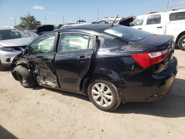 KNADN4A36D6231696 - 2013 KIA RIO EX BLACK photo 2