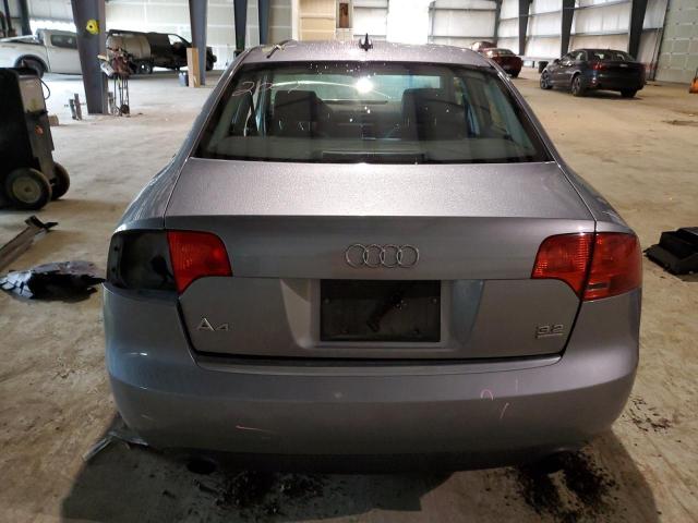 WAUDH78E66A257070 - 2006 AUDI A4 3.2 QUATTRO GRAY photo 6