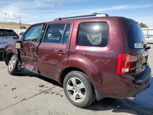 5FNYF4H59EB029871 - 2014 HONDA PILOT EXL MAROON photo 2