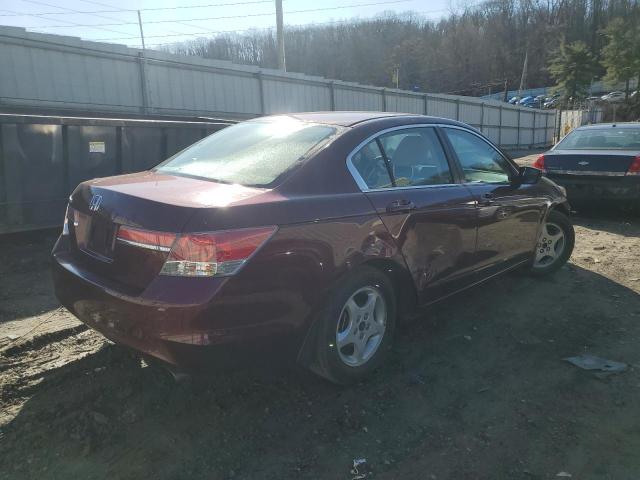 1HGCP2F36CA208356 - 2012 HONDA ACCORD LX BURGUNDY photo 3