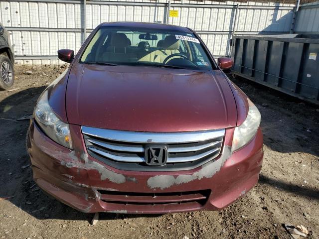 1HGCP2F36CA208356 - 2012 HONDA ACCORD LX BURGUNDY photo 5