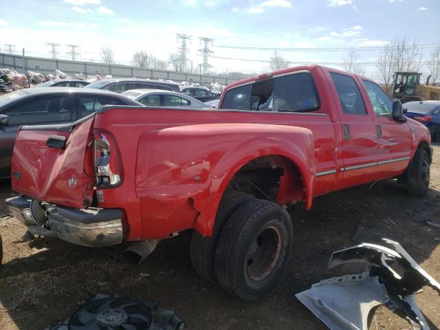 1FTWW32F5XED43783 - 1999 FORD F350 SUPER DUTY RED photo 3