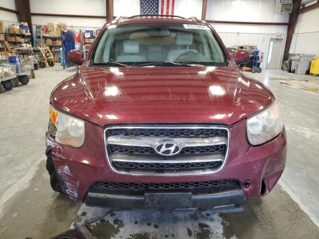 5NMSH73E07H038744 - 2007 HYUNDAI SANTA FE SE BURGUNDY photo 5