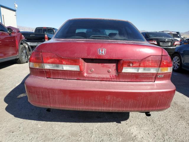 1HGCG16512A060630 - 2002 HONDA ACCORD EX RED photo 6