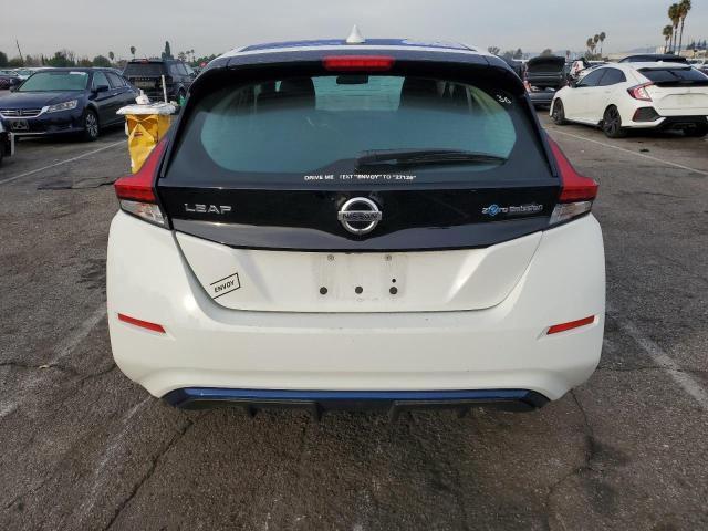 1N4AZ1CP7KC305642 - 2019 NISSAN LEAF S WHITE photo 6