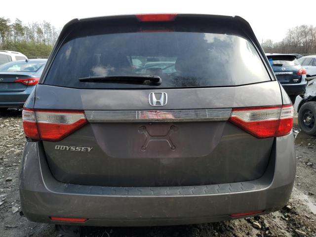 5FNRL5H48DB088144 - 2013 HONDA ODYSSEY EX GRAY photo 6