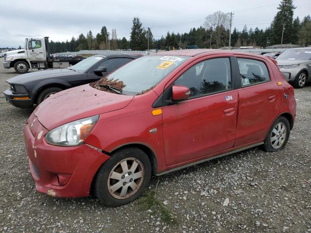 ML32A4HJ1FH033161 - 2015 MITSUBISHI MIRAGE ES RED photo 1