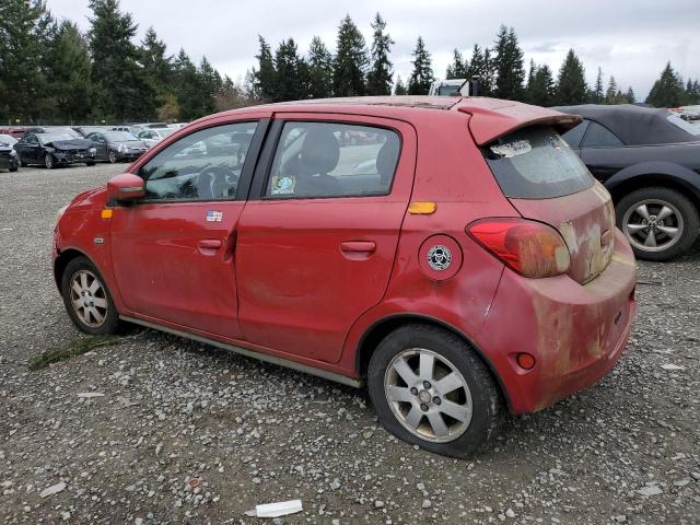 ML32A4HJ1FH033161 - 2015 MITSUBISHI MIRAGE ES RED photo 2