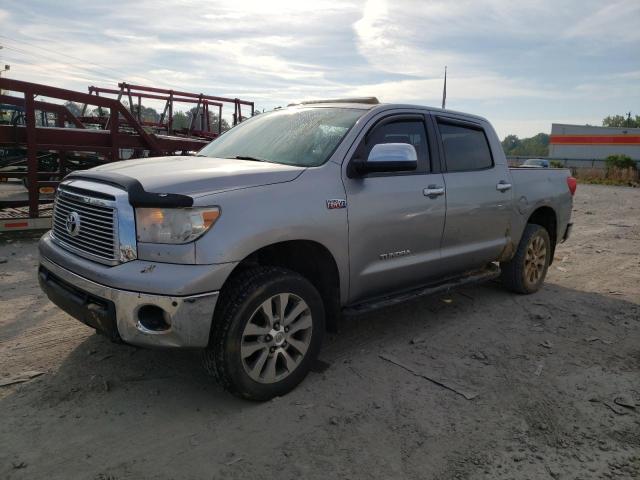 5TFFY5F10AX092221 - 2010 TOYOTA TUNDRA CREWMAX LIMITED SILVER photo 1