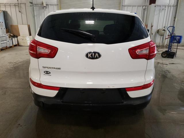 KNDPBCA25D7452419 - 2013 KIA SPORTAGE LX WHITE photo 6