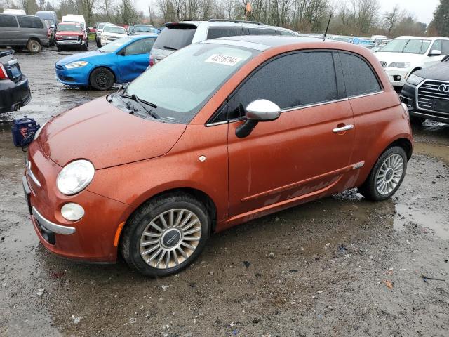 3C3CFFCR0CT196591 - 2012 FIAT 500 LOUNGE ORANGE photo 1