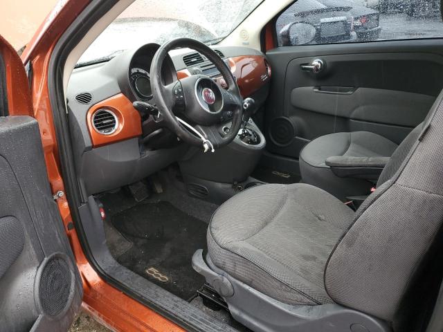 3C3CFFCR0CT196591 - 2012 FIAT 500 LOUNGE ORANGE photo 8