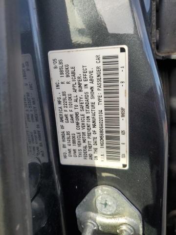 1HGCM56806A020104 - 2006 HONDA ACCORD EX GRAY photo 12