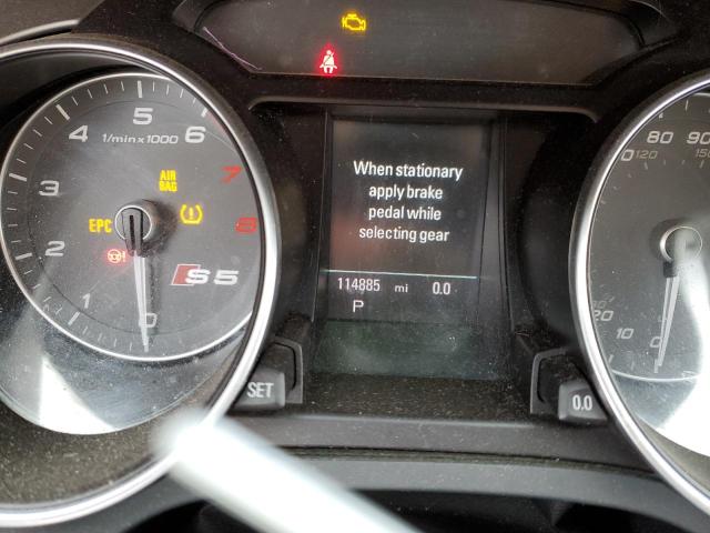 WAUVGAFRXDA000517 - 2013 AUDI S5 PRESTIGE WHITE photo 9