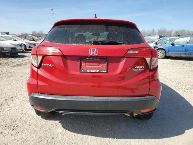 3CZRU6H51GM767825 - 2016 HONDA HR-V EX RED photo 6