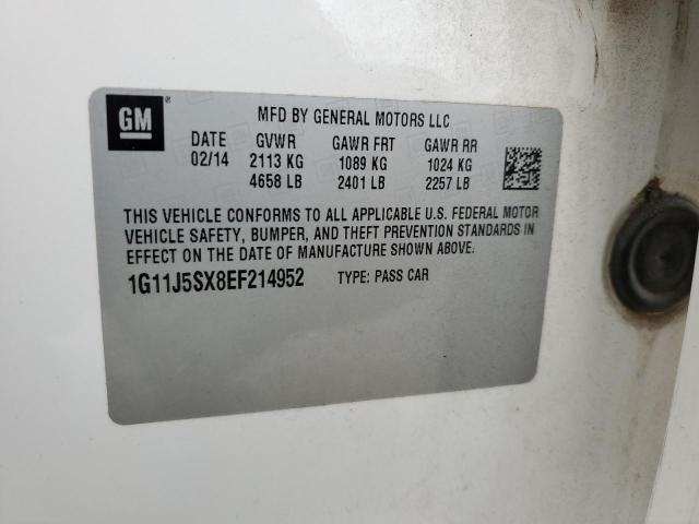 1G11J5SX8EF214952 - 2014 CHEVROLET MALIBU LTZ 白色 照片 13