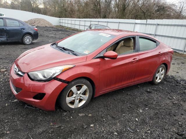 KMHDH4AE0BU133697 - 2011 HYUNDAI ELANTRA GLS RED photo 1