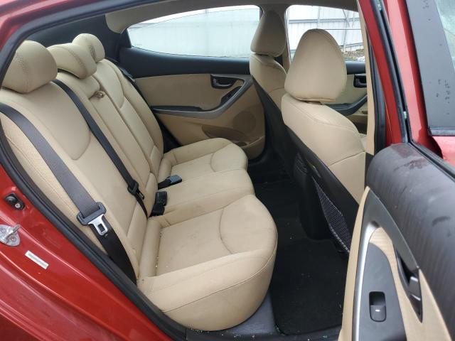 KMHDH4AE0BU133697 - 2011 HYUNDAI ELANTRA GLS RED photo 10