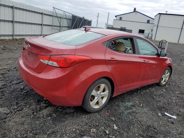 KMHDH4AE0BU133697 - 2011 HYUNDAI ELANTRA GLS RED photo 3