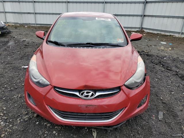 KMHDH4AE0BU133697 - 2011 HYUNDAI ELANTRA GLS RED photo 5