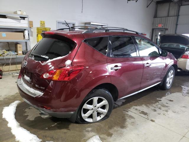 JN8AZ1MW9AW117206 - 2010 NISSAN MURANO S MAROON photo 3