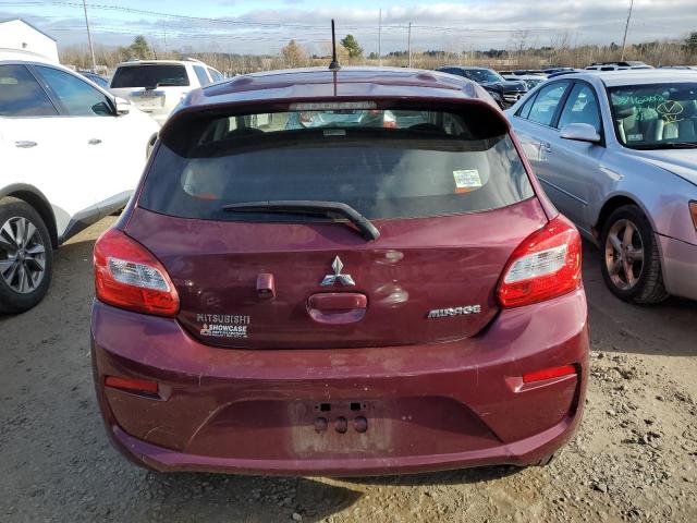 ML32A3HJ2JH012452 - 2018 MITSUBISHI MIRAGE ES RED photo 6