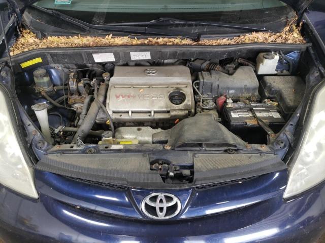 5TDZA23C86S543303 - 2006 TOYOTA SIENNA CE BLUE photo 12