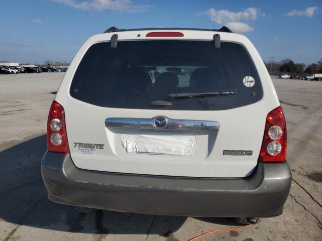 4F2YZ041X6KM03346 - 2006 MAZDA TRIBUTE S WHITE photo 6