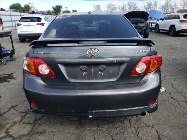 1NXBE40E69Z007047 - 2009 TOYOTA COROLLA XRS CHARCOAL photo 6