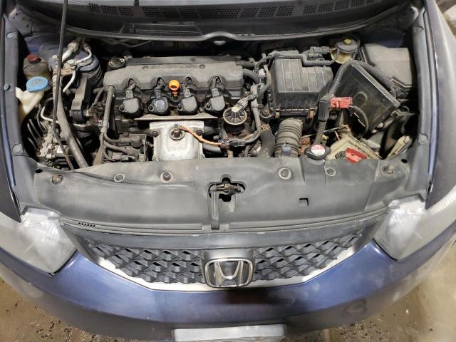 2HGFG12889H535215 - 2009 HONDA CIVIC EX BLUE photo 11